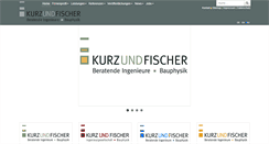 Desktop Screenshot of kurz-fischer.de