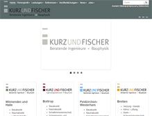 Tablet Screenshot of kurz-fischer.de